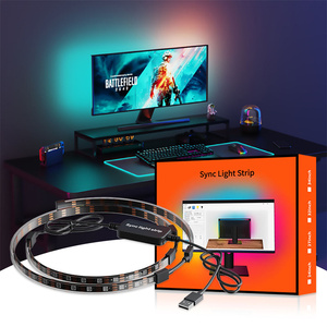Bande lumineuse USB 5V synchronisée pour salle de jeu, éclairage ambiant immersif, écran de PC de jeu, rétroéclairage LED synchronisé - Product Image 1
