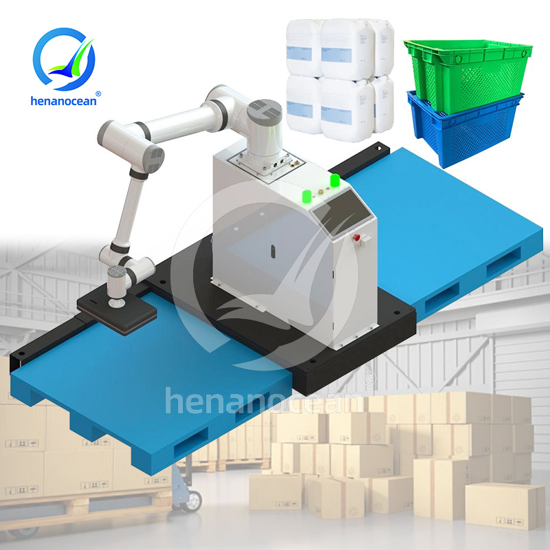 OCEAN 50kg Bag Robotic Palletizing Packaging System Carton Stacking ...