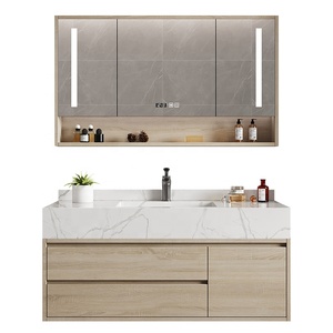 luxury bathroom vanity cabinet set with sink furniture for hotel and apartment