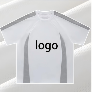 Camiseta Deportiva de Rugby, Estampada, Verano, Transpirable, Malla con Parches, Oversize, Manga Corta Raglán, Secado Rápido, Unisex, Moda, 100% - Product Image 3