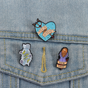 Phù thủy biển Ursula men pin lấy cảm hứng từ phim hoạt hình lãng mạn Trâm đồ trang sức quà tặng cho trẻ em bạn bè bán buôn - Product Image 1