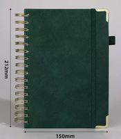 Cuaderno Espiral de Tapa Dura en Oferta de Fábrica, Diario Personalizado A5, Regalo de Cuero PU Grueso con Logotipo Personalizable