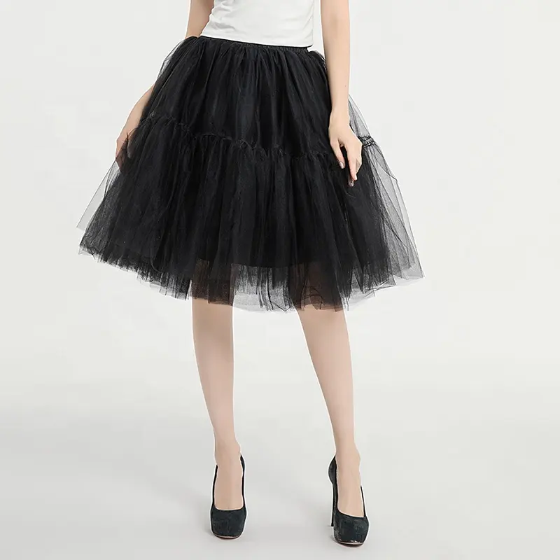 Adult Fluffy für Mädchen Petticoat Lolita Mesh Röcke Neueste Design Chiffon Ballett Amazon Bestseller Tutu Rock Girls