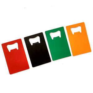 Ouvre-bouteille moderne en alliage de zinc en forme de coupe de football avec logo personnalisé, aimant format carte de crédit et design portable - Product Image 3