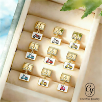 Bracelet modulaire en acier inoxydable avec pendentif pédale couleur macaron et motif âne électrique, accessoire DIY personnalisé
