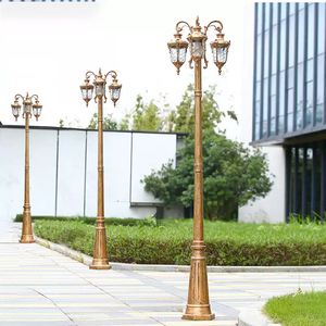 Lampadaires de jardin européens antiques Aolier, décoratifs, étanches, modernes, à LED, pour l'extérieur, lampes de chemin LED - Product Image 3