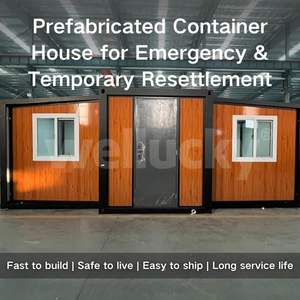 Maison conteneur extensible personnalisée, logement temporaire à déploiement rapide pour la reconstruction post-guerre <span class=keywords><strong>et</strong></span> le secours humanitaire - Product Image 2