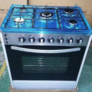 Cocina Eléctrica/<span class=keywords><strong>a</strong></span> <span class=keywords><strong>Gas</strong></span> de 76 cm de Ancho, 6 Quemadores, Horno de 120L, Acero Inoxidable, Encendido Automático, Salida de Aire Superior/Inferior, de Fábrica OEM - Product Image 2