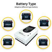 Contrôleur de charge solaire MPP 10A 24V 72V pour batterie au lithium domestique