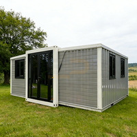 Mini-maison conteneur de 20 pieds de haute qualité, 3 chambres, préfabriquée, fabriquée en Chine, abri de jardin