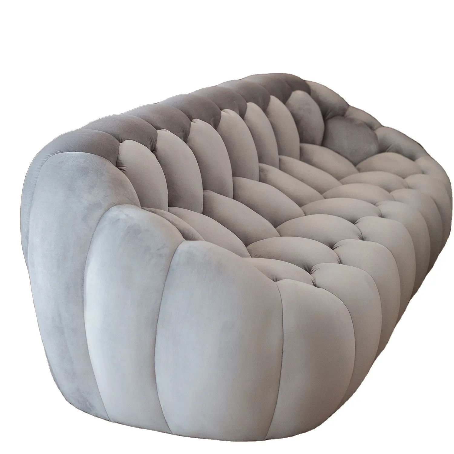 Sofá cama de espuma suave para sala de estar, diseño de fútbol, color gris