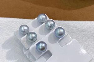 Xinfly New Model 2024 Woman <b>Blue</b> Pearl Akoya 18k Real Gold Fine Jewelry <b>Stud</b> <b>Earring</b> - Product Image 2