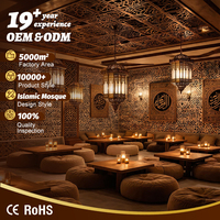 Experts en lampes islamiques, grande lampe suspendue LED personnalisée pour mosquée, palais, salle de prière, restaurant