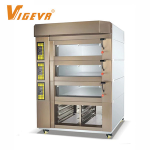 Horno de 3 Niveles Serie Baking Master |   Capacidad <span class=keywords><strong>para</strong></span> 6 bandejas <span class=keywords><strong>para</strong></span> pan artesanal, croissants, pasteles y <span class=keywords><strong>pizza</strong></span> en panaderías profesionales - Product Image 1