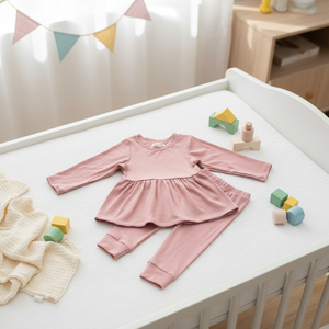 Ensemble de vêtements décontractés en coton pour enfants, deux pièces, personnalisé, t-shirt à manches longues, pantalon à motifs imprimés, costume pour enfants - Product Image 4