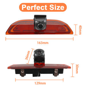 Caméra de feu stop central pour <span class=keywords><strong>Ford</strong></span> <span class=keywords><strong>Transit</strong></span> Connect <span class=keywords><strong>Courier</strong></span> <span class=keywords><strong>2023</strong></span> 2024 2025 avec support de signal AHD et CVBS - Product Image 2