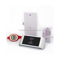 Serrure de casier numérique RFID pour bracelet-clé, idéale pour les spas, piscines et salles de sport - EM126-3 en alliage de zinc avec accès pour portes en bois et armoires de sauna