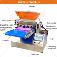Machine à fabriquer des bonbons gélifiés MY Bonbon Molding Starch Mogul Jelly Deposit pour les petites entreprises