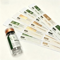 Étiquettes personnalisées imperméables pour flacons de peptides avec coffret en papier assorti pour flacons de 3 ml, 5 ml, 10 ml – Service d'impression direct usine