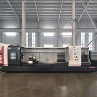 Torno CNC Horizontal de Bancada Plana CK61100 con Control GSK, Trifásico 380V, Diámetro Máximo 1000mm, para Mecanizado de Metales