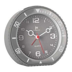 JUSTAMINUTE Soft Touch Alarm Clock Grey JA7096G - Product Image 1