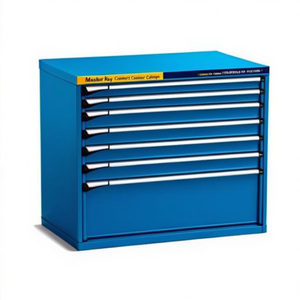Fami Master Key Comfort <b>Drawer</b> Cabinet 8 <b>Drawers</b> 1190x726x1000 Mm Capri Blue Ral5019 <b>Tool</b> Storage - Product Image 2