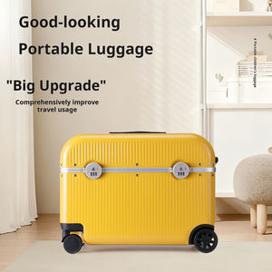 תיק נסיעות ילדים אופנתיים מטען 20 אינץ '-על מזוודה טרולי עם רוכסן נעילה עמיד למים - Product Image 5