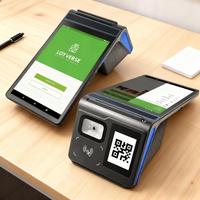 Sistema Android todo en uno tableta móvil inteligente Gms Oem, impresora térmica integrada, tableta Pos