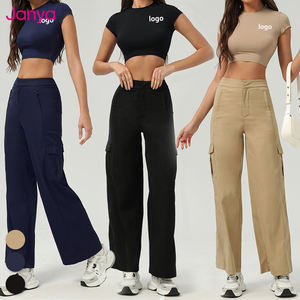 Janya atletico <span class=keywords><strong>pantaloni</strong></span> della <span class=keywords><strong>tuta</strong></span> larghi da <span class=keywords><strong>donna</strong></span> di colore nero tessuto elastico Joggers traspirante allenamento a gamba dritta <span class=keywords><strong>pantaloni</strong></span> Cargo da <span class=keywords><strong>donna</strong></span> - Product Image 6