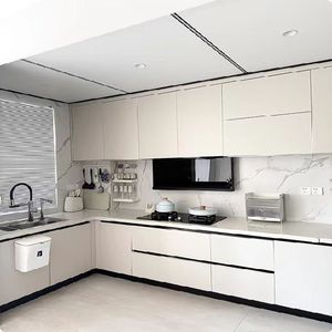 Meuble double usage qui sert de table d'appoint et de rangement, idéal pour les studios et les petits salons - Product Image 4