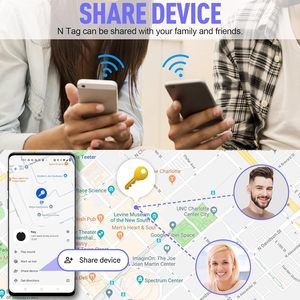 Air Tracker Android ชุด 2 ชิ้น สำหรับติดตามสิ่งของ ใช้แบตเตอรี่แบบกระดุม CR2032 ใช้งานร่วมกับแอป <span class=keywords><strong>Google</strong></span> Find Hub สำหรับกุญแจ กระเป๋า และสัมภาระ - Product Image 3
