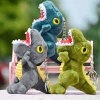 Poupée en peluche T-Rex de célébrité internet, style usine, mignonne, pour couple, pendentif de sac à dos, porte-clés, ornement suspendu
