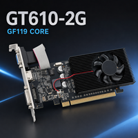 New Low Profile GT610 2GB DDR3 64-Bit Graphics Card for DVI VGA Fan Desktop GPU PCI Express