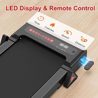 Tapis roulant électrique de haute qualité Home Fitness LED écran d'affichage vitesse réglable escalier grimpeur tapis de marche ABS matériel exercice