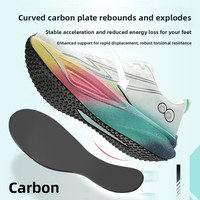Chaussures de course sportives pour hommes, légères, respirantes, confortables, à semelle en carbone, pour la course à courte distance, tendance automne