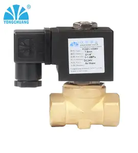 Yongchuang YCD51 CE Approved Pilot Operated Diaphragm IP65 Air Brass Solenoid Valve 110v 220v