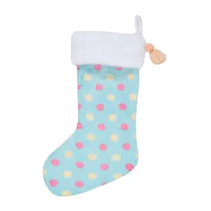 Custom Plush Comfort Christmas Stockings Festival Party Decorations Gift Christmas Sock