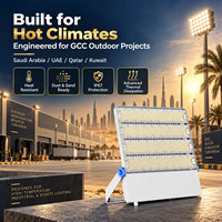 Projecteur LED pour éclairage de chantier industriel, port, logistique, cour, certifié SASO, IP66, qualité marine, lampe à haut mât