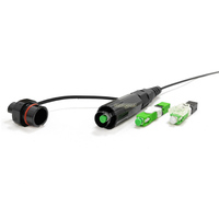 IP67 impermeable endurecido SC/APC opti-tap conector cable 2x5mm 2x3mm de caída conector endurecido conjunto de cable interior/exterior