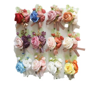 Composizioni Floreali di <span class=keywords><strong>Rose</strong></span> Artificiali in Tessuto per Bouquet da Matrimonio, Celebrazioni Aziendali e Cerimonie di Apertura - Product Image 5