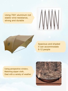 <span class=keywords><strong>Abri</strong></span> de camping grand format OEM, imperméable, auvent extérieur, parasol pour camping, base de camping et overlanding - Product Image 3