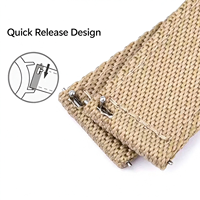 Bracelet de montre sport en nylon, boucle à ardillon réglable, bracelet de remplacement pour montre connectée 18 mm 20 mm 22 mm 24 mm