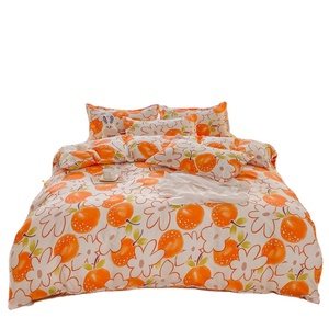 Hàn Quốc phong cách mùa xuân hoa in đẹp flatsheet <span class=keywords><strong>bedding</strong></span> <span class=keywords><strong>Set</strong></span> - Product Image 3