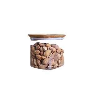 Bocaux de rangement <span class=keywords><strong>en</strong></span> <span class=keywords><strong>verre</strong></span> borosilicate scellé de 600ml, <span class=keywords><strong>lot</strong></span> de 50 pièces, pots carrés pour stockage de bonbons et miel - Product Image 5