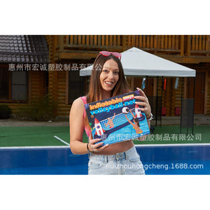 Inflatable Water Tennis Rack Rocket Design Pool Sports Toy For Children Outdoor Use PVC Material - Product Image 4