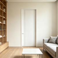 Porte à battant en bois avec cadre en aluminium, design moderne, finition de surface écologique, pour salons et chambres à coucher – Nouveauté