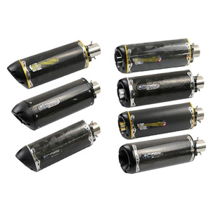 Nuevo Sistema de Escape Universal para Motocicleta de 38-51 mm, de Aleación de Aluminio y Fibra de Carbono, Modificado con CNC, Silenciador para Motocross CBR R1 R3 - Product Image 1