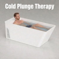 Baignoire en acrylique tout-en-un à commande Wi-Fi pour bain froid, avec skimmer intégré, ozone et refroidisseur 1 CV, pour la récupération bien-être