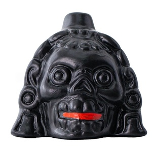 Traditional Aztec Death <b>Whistle</b> Black Ceramic Eerie Screaming Sound For Kids Playing - Product Image 1