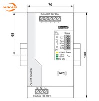 Module d'alimentation Phoenix Contact QUINT4-PS/1AC/24DC/20 480W, Dynamic Boost 30A, -40°C ° De la lettre C à +70 ° Température de fonctionnement C